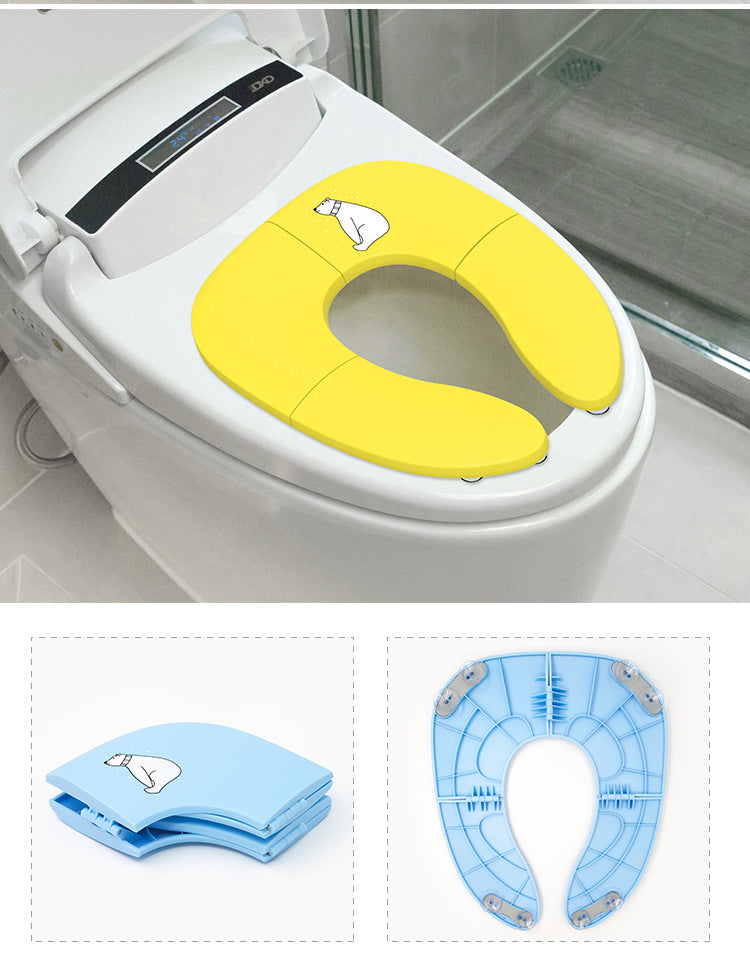 Foldable Baby Potty Training Seat Portable Travel Toilet Seat Ring Cover for Toddlers – view 19