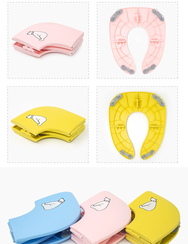 Foldable Baby Potty Training Seat Portable Travel Toilet Seat Ring Cover for Toddlers – view 20