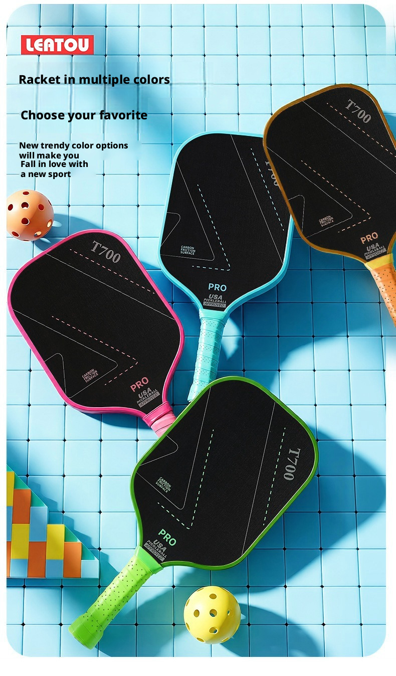 T700 Full Carbon Fiber Pickleball Paddle Set USA Pickleball Approved Textured Grit Surface 16mm Honeycomb Core 2 Paddles + 4 Balls + Carry Bag – view 24