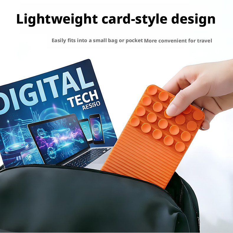 Third-Generation Silicone Foldable Phone Stand 24-Suction-Cup Design Portable Anti-Slip Flexible Multi-Angle Holder for Phone & Tablet – view 19