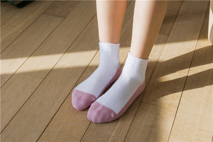 Kids Cotton Ankle Socks 4-Pair Pack Boys Girls Thin Breathable School Socks – view 25