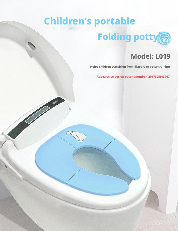 Foldable Baby Potty Training Seat Portable Travel Toilet Seat Ring Cover for Toddlers – view 10