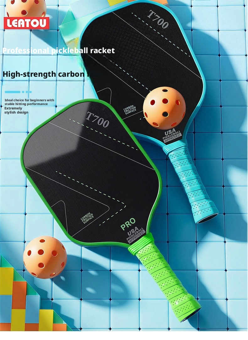 T700 Full Carbon Fiber Pickleball Paddle Set USA Pickleball Approved Textured Grit Surface 16mm Honeycomb Core 2 Paddles + 4 Balls + Carry Bag – view 14