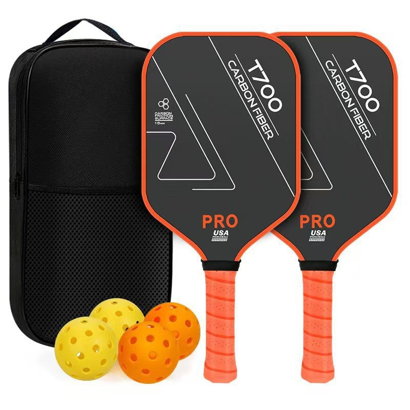 T700 Full Carbon Fiber Pickleball Paddle Set Elongated Grip Textured Grit Surface 16mm USA Pickleball Approved - 2 Paddles + 4 Balls + Carry Bag – view 10