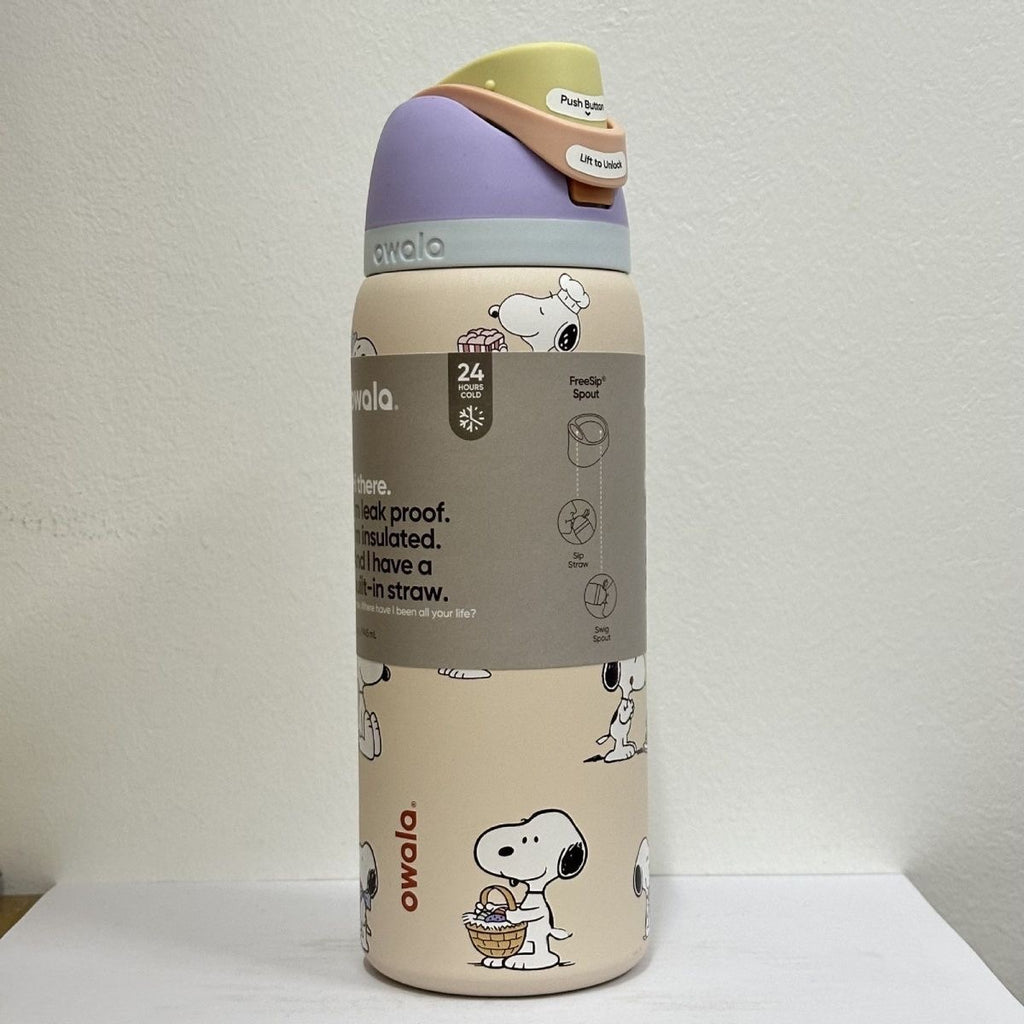 Owala FreeSip Stainless Steel Water Bottle Peanuts Snoopy Insulated Leak-Proof Straw Tumbler – view 16