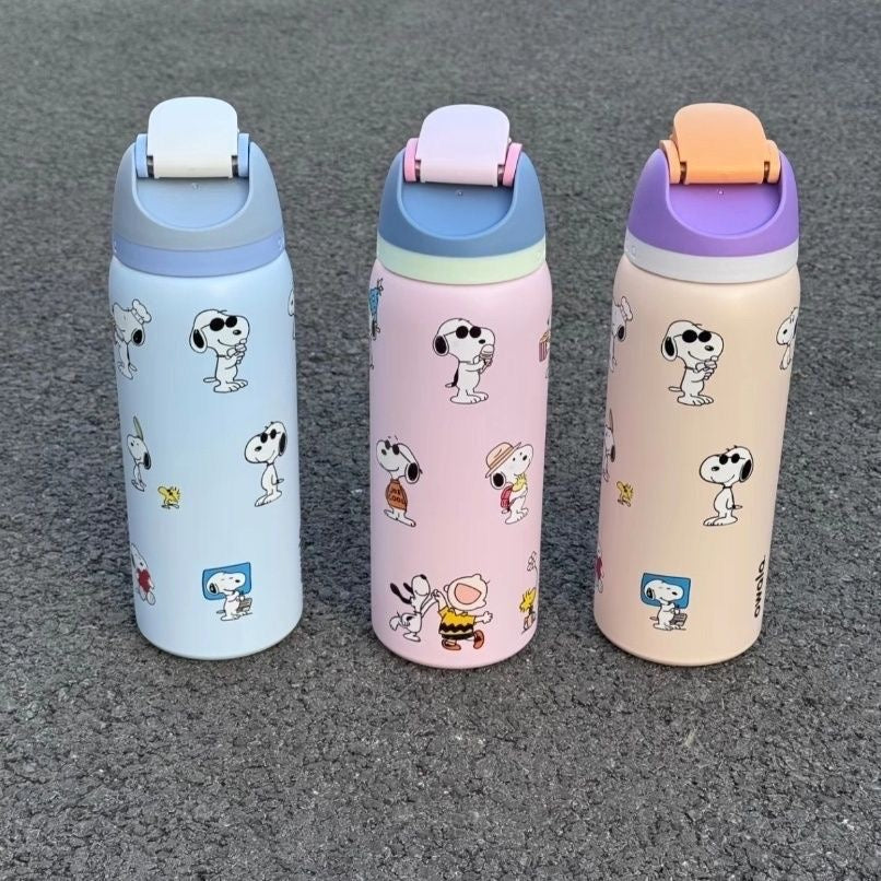 Owala FreeSip Stainless Steel Water Bottle Peanuts Snoopy Insulated Leak-Proof Straw Tumbler – view 17