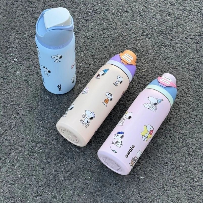 Owala FreeSip Stainless Steel Water Bottle Peanuts Snoopy Insulated Leak-Proof Straw Tumbler – view 18