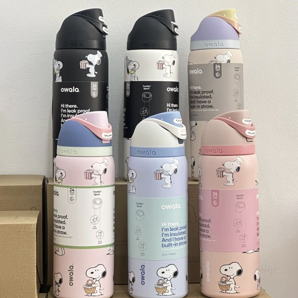 Owala FreeSip Stainless Steel Water Bottle Peanuts Snoopy Insulated Leak-Proof Straw Tumbler – view 20