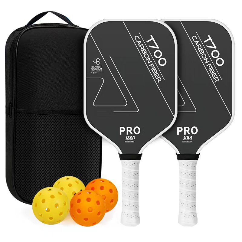 T700 Full Carbon Fiber Pickleball Paddle Set Elongated Grip Textured Grit Surface 16mm USA Pickleball Approved - 2 Paddles + 4 Balls + Carry Bag – view 11