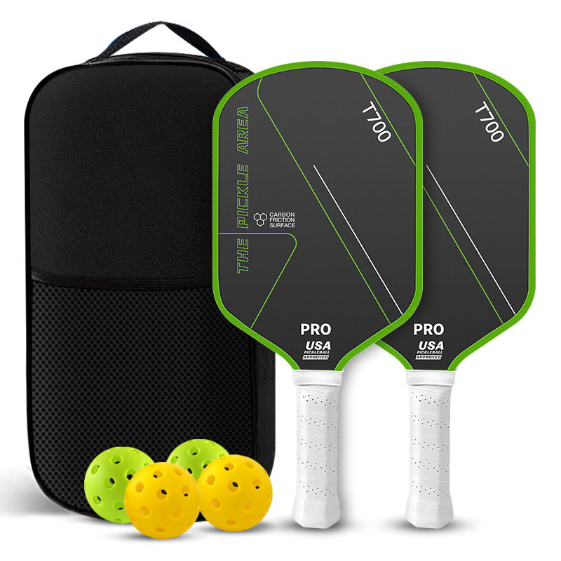 T700 Full Carbon Fiber Pickleball Paddle Set Elongated Grip Textured Grit Surface 16mm USA Pickleball Approved - 2 Paddles + 4 Balls + Carry Bag – view 13