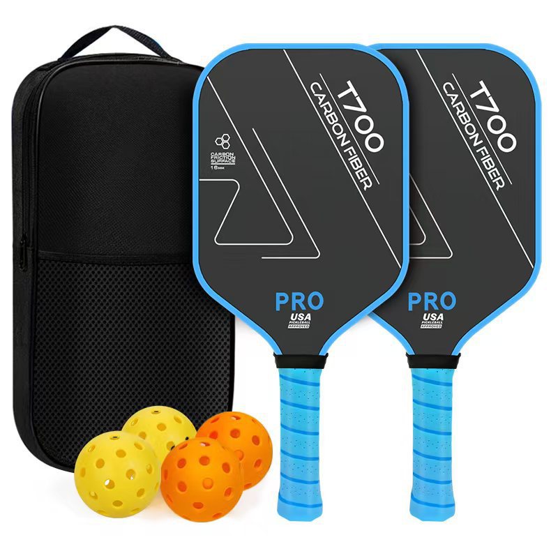 T700 Full Carbon Fiber Pickleball Paddle Set Elongated Grip Textured Grit Surface 16mm USA Pickleball Approved - 2 Paddles + 4 Balls + Carry Bag – view 15