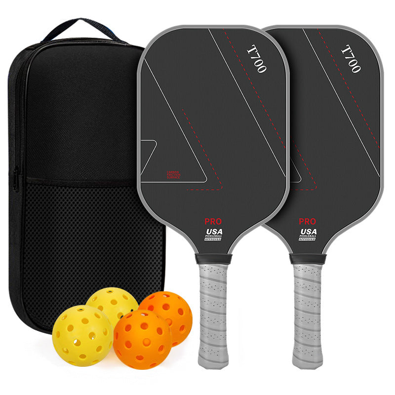 T700 Full Carbon Fiber Pickleball Paddle Set Elongated Grip Textured Grit Surface 16mm USA Pickleball Approved - 2 Paddles + 4 Balls + Carry Bag – view 18