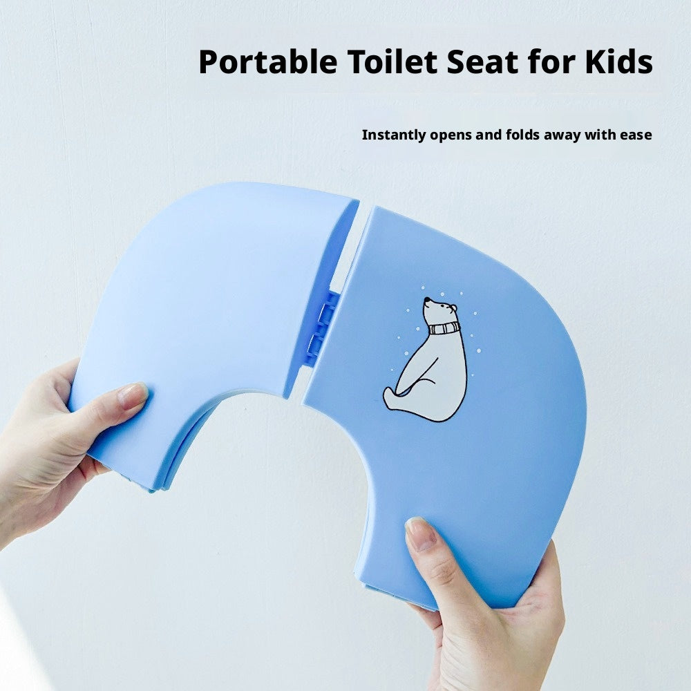 Foldable Baby Potty Training Seat Portable Travel Toilet Seat Ring Cover for Toddlers – view 4