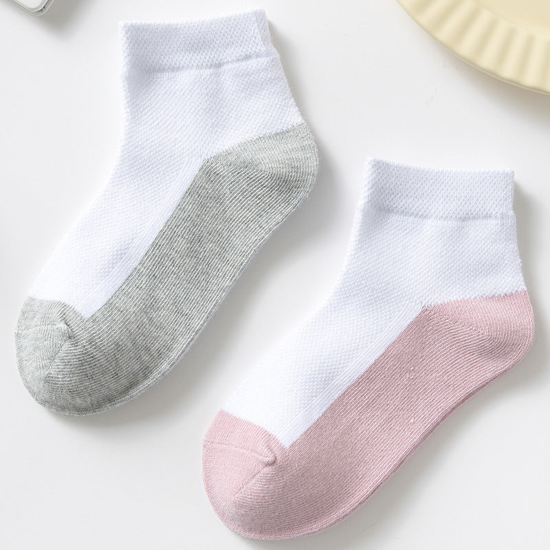 Kids Cotton Ankle Socks 4-Pair Pack Boys Girls Thin Breathable School Socks – view 7