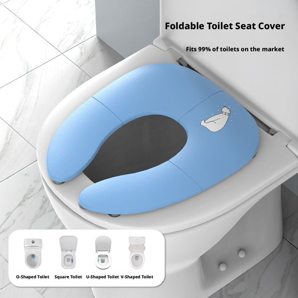 Foldable Baby Potty Training Seat Portable Travel Toilet Seat Ring Cover for Toddlers – view 5