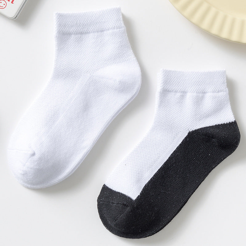 Kids Cotton Ankle Socks 4-Pair Pack Boys Girls Thin Breathable School Socks – view 8