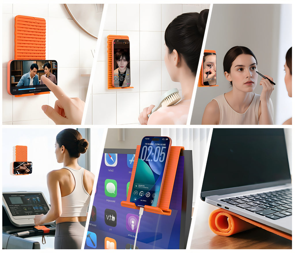 Third-Generation Silicone Foldable Phone Stand 24-Suction-Cup Design Portable Anti-Slip Flexible Multi-Angle Holder for Phone & Tablet – view 12