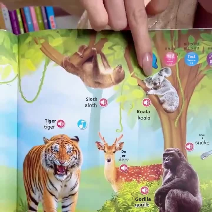 AI Bilingual Early Education Sound Book 63-Page Point-and-Read Talking Book for Kids – view 5