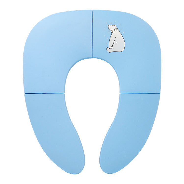 Foldable Baby Potty Training Seat Portable Travel Toilet Seat Ring Cover for Toddlers – view 6