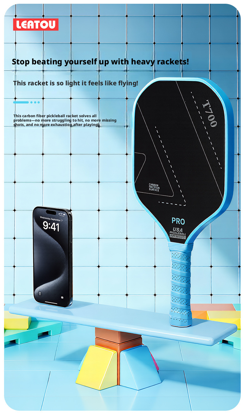 T700 Full Carbon Fiber Pickleball Paddle Set USA Pickleball Approved Textured Grit Surface 16mm Honeycomb Core 2 Paddles + 4 Balls + Carry Bag – view 18