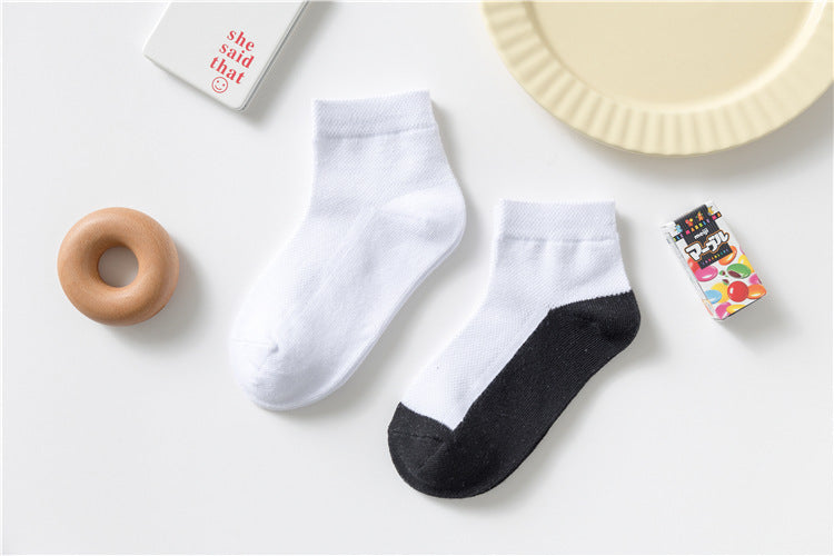 Kids Cotton Ankle Socks 4-Pair Pack Boys Girls Thin Breathable School Socks – view 18