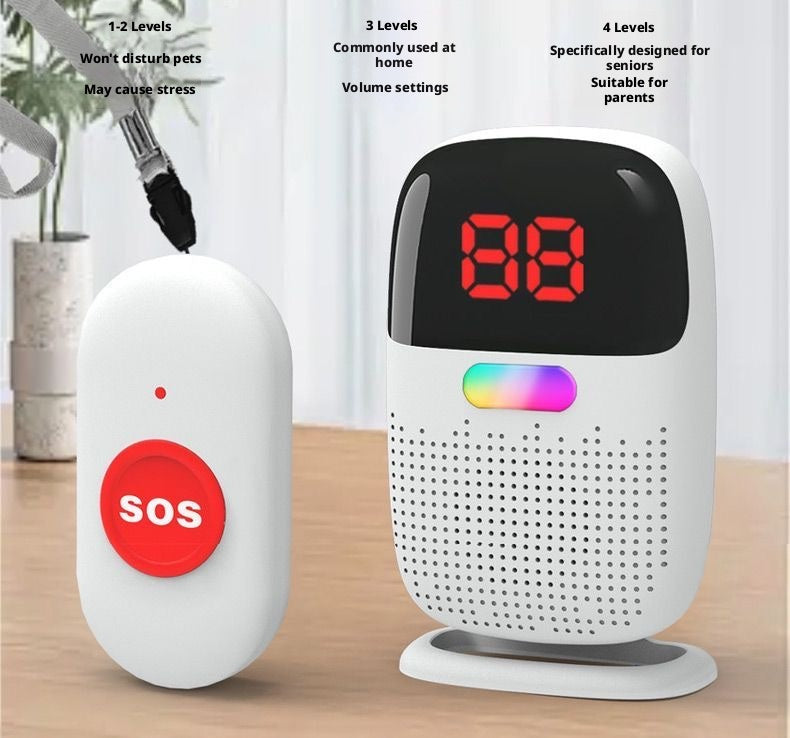 Wireless One-Touch Call Bell for Elderly & Postpartum Moms, Long-Range Bedside Emergency Caller for Bedridden or Living-Alone Seniors, Confinement Nursing Alert Pager to Call Maternity Nurse or Caregiver – view 13