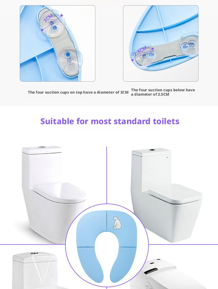 Foldable Baby Potty Training Seat Portable Travel Toilet Seat Ring Cover for Toddlers – view 15