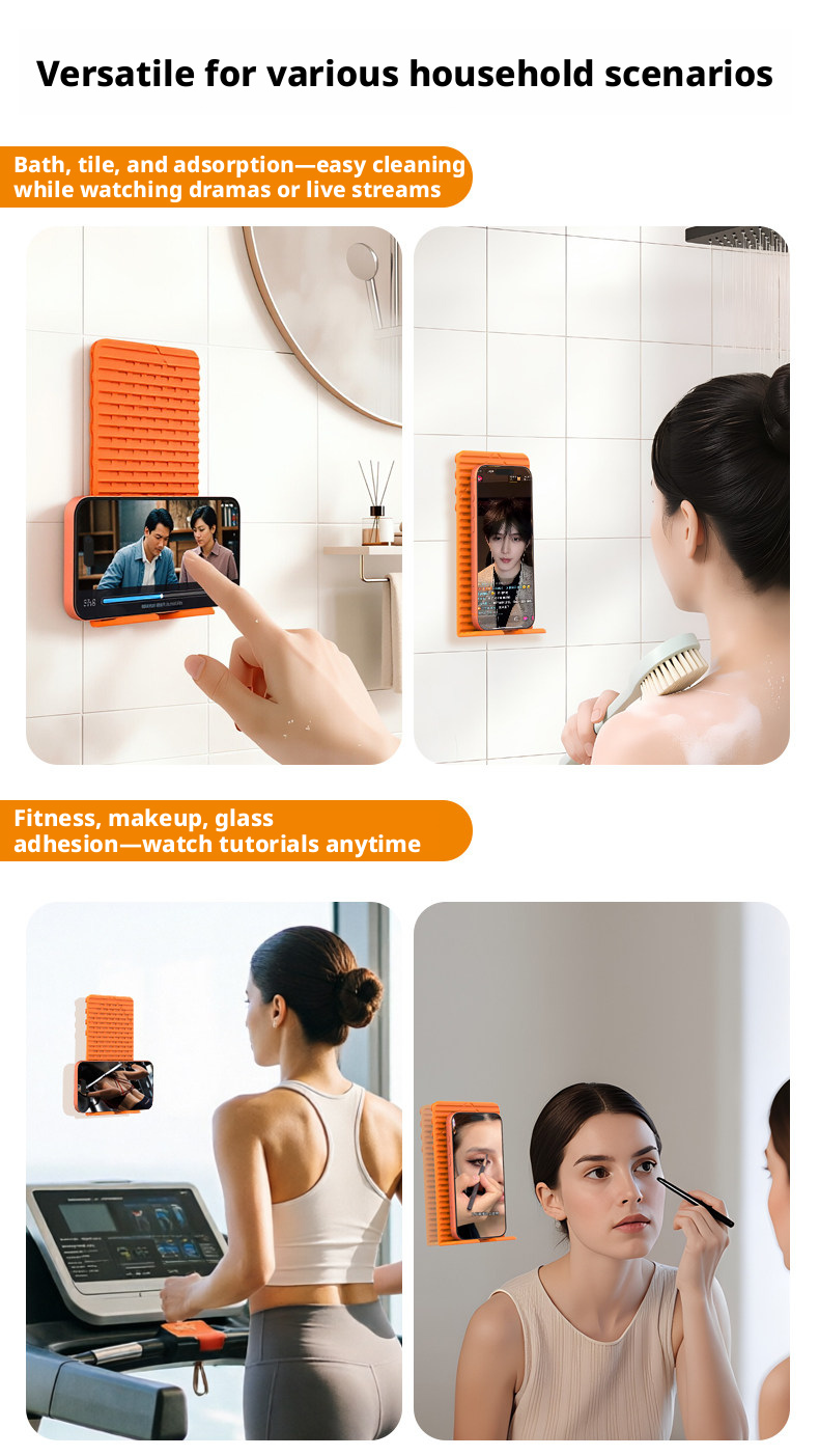 Third-Generation Silicone Foldable Phone Stand 24-Suction-Cup Design Portable Anti-Slip Flexible Multi-Angle Holder for Phone & Tablet – view 15
