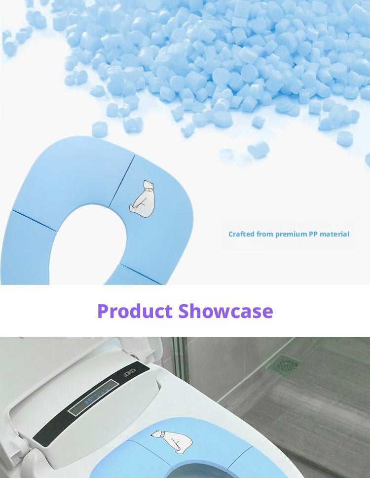 Foldable Baby Potty Training Seat Portable Travel Toilet Seat Ring Cover for Toddlers – view 17