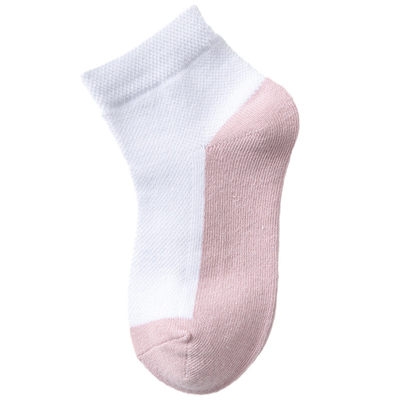 Kids Cotton Ankle Socks 4-Pair Pack Boys Girls Thin Breathable School Socks – view 12