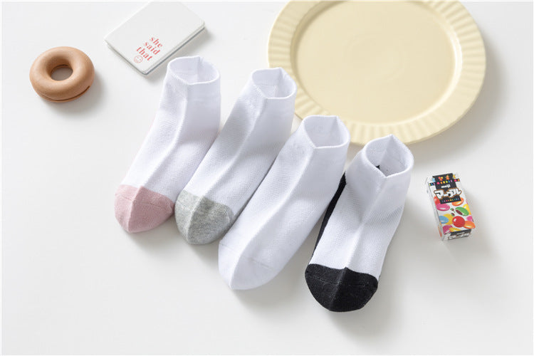 Kids Cotton Ankle Socks 4-Pair Pack Boys Girls Thin Breathable School Socks – view 21