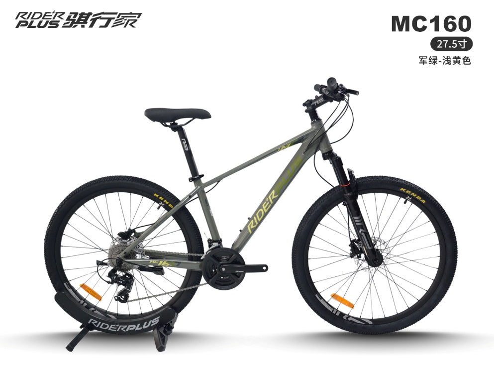 RiderPlus MC160 Mountain Bike 27.5 Inch Aluminum Alloy Frame Hydraulic Disc Brake 24-Speed