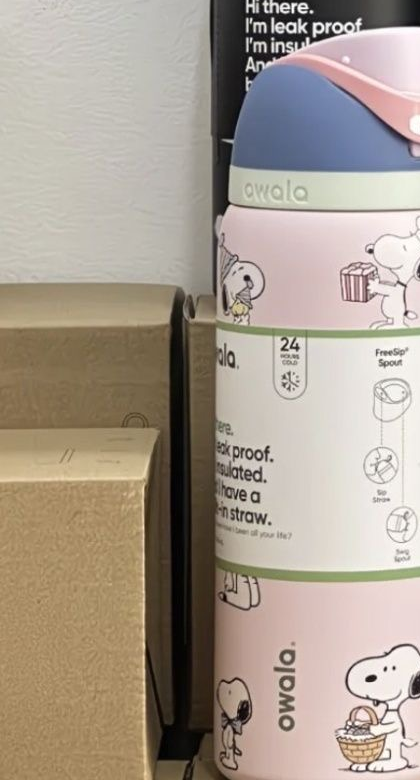Owala FreeSip Stainless Steel Water Bottle Peanuts Snoopy Insulated Leak-Proof Straw Tumbler – view 10
