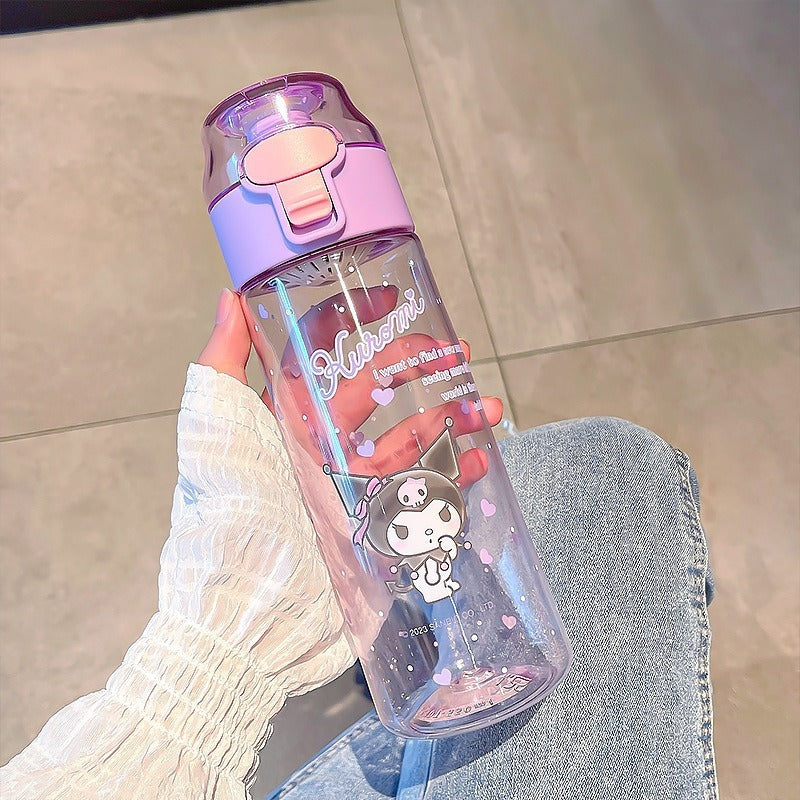 Sanrio Melody Kuromi Cinnamoroll Cartoon Water Bottle 550ml/620ml BPA Free Tritan – view 2