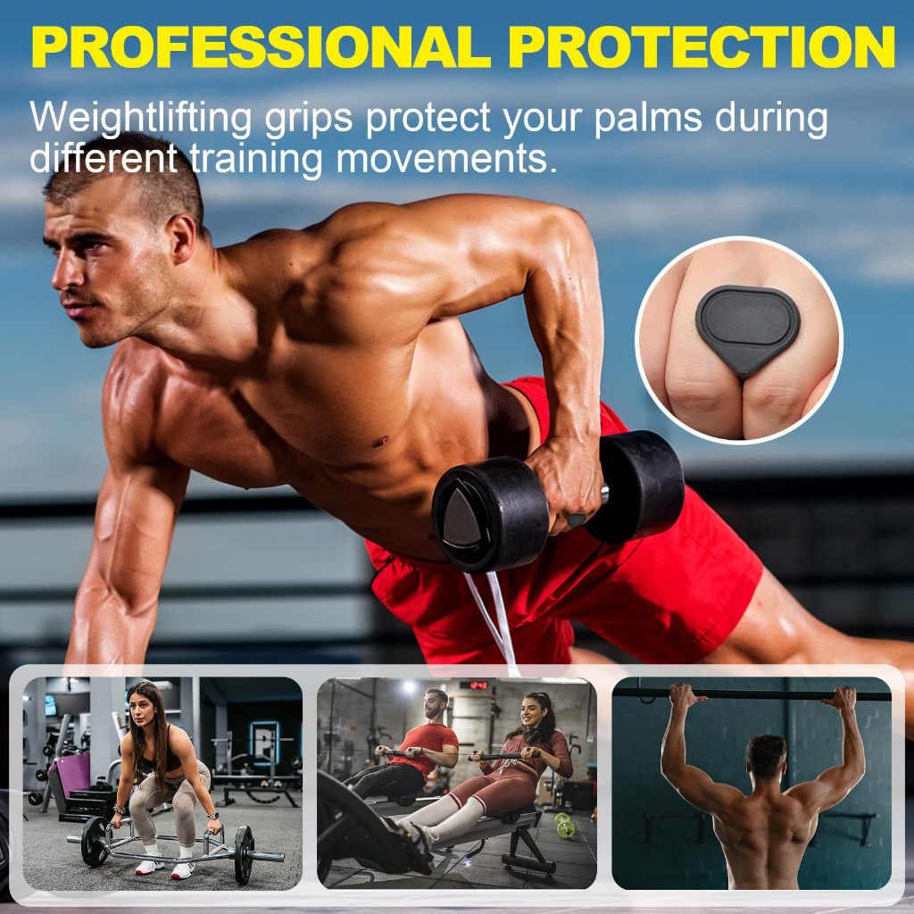 Silicone Grip Strengthener Anti-Slip Dumbbell Palm Protector for Gym & Fitness – view 3