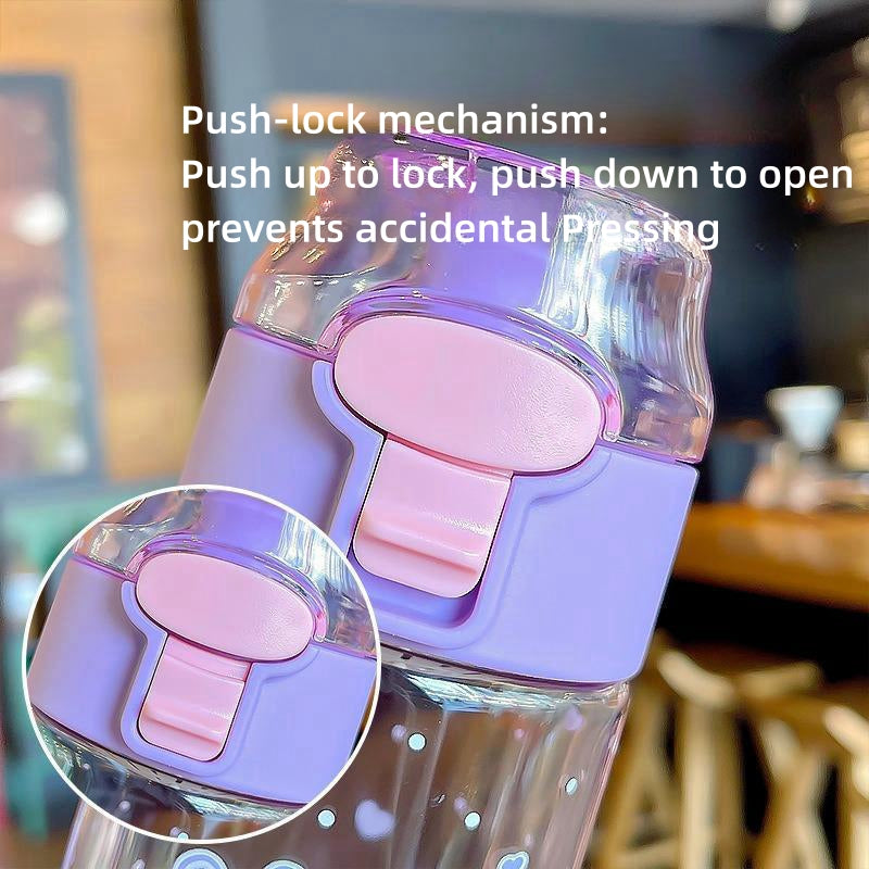 Sanrio Melody Kuromi Cinnamoroll Cartoon Water Bottle 550ml/620ml BPA Free Tritan – view 5