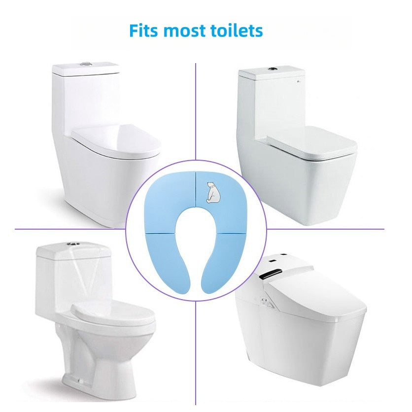 Portable Baby Toilet Training Seat Foldable Travel Potty for Infants 12M+ – view 4
