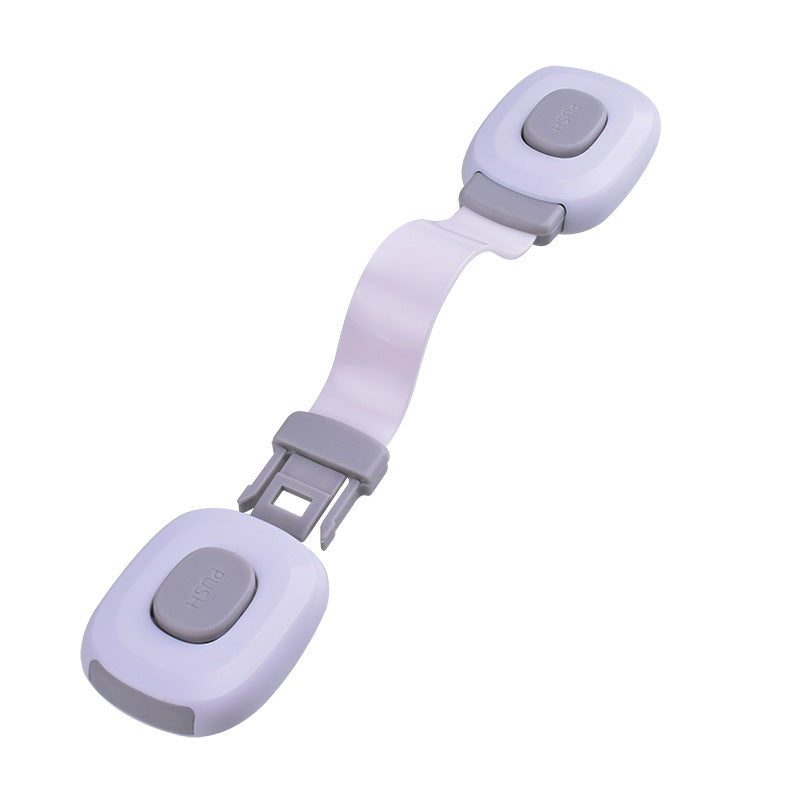Baby Safety Lock Child Proof Cabinet Drawer Fridge Toilet Door Lock Multifunctional No Drill Adhesive Strap Lock – view 5