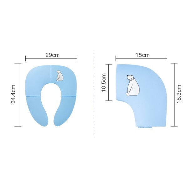 Portable Baby Toilet Training Seat Foldable Travel Potty for Infants 12M+ – view 5