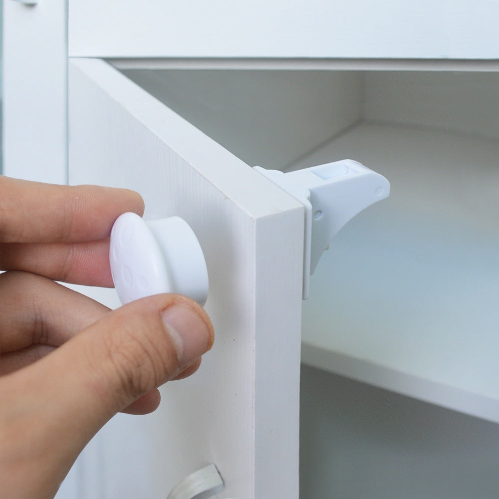 Magnetic Cabinet Lock Baby Safety Child Proof Invisible Drawer Cupboard Door Lock No Drill Adhesive Magnet Key – view 7