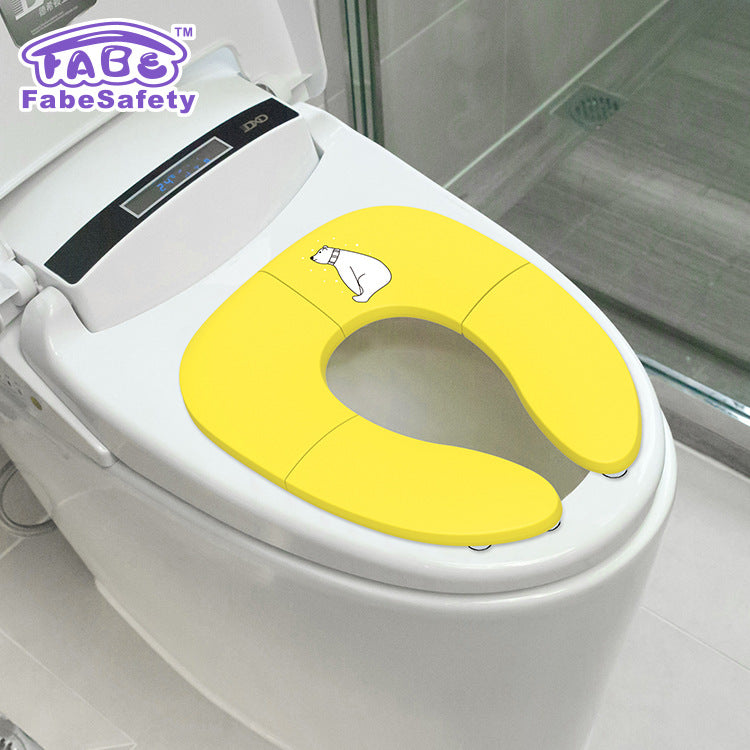 Foldable Baby Potty Training Seat Portable Travel Toilet Seat Ring Cover for Toddlers – view 2