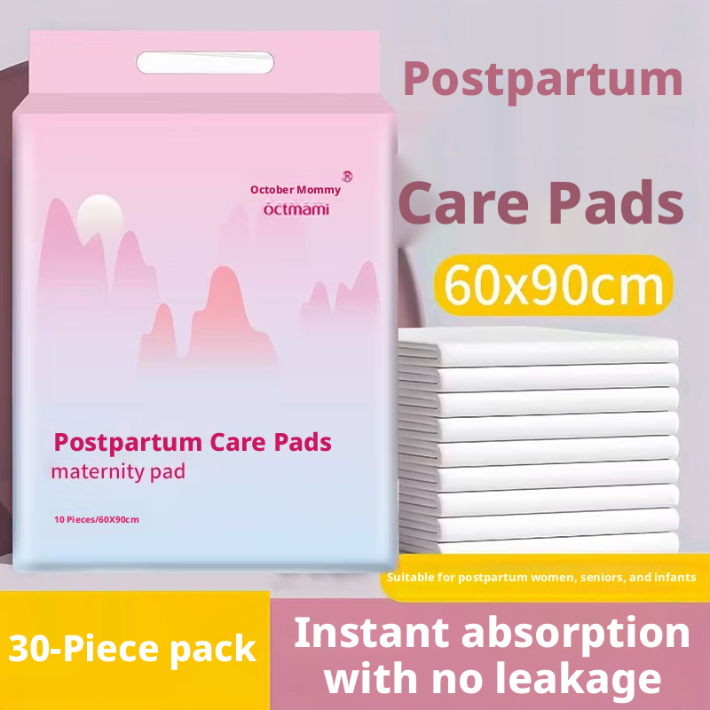 October Mommy Octmami Postpartum Care Pads 60x90cm Disposable Maternity Underpads 30-Piece Pack Extra Thick Instant Absorption – view 9